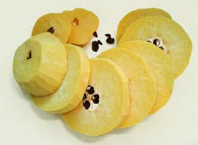 輪切りにしたカリン